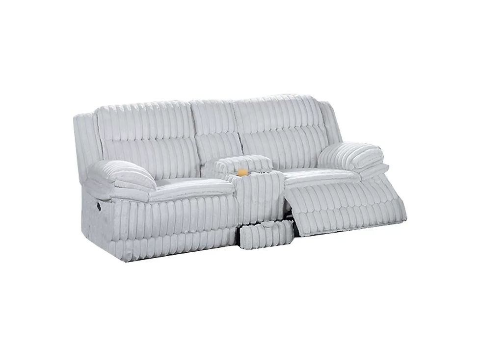 Thumbnail: Light Gray 2-Piece Manual Reclining Sofa & Loveseat Set