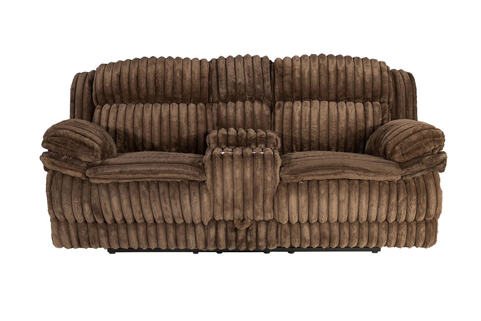 Thumbnail: Chocolate 2-Piece Manual Reclining Sofa & Loveseat Set — F8136-F8135