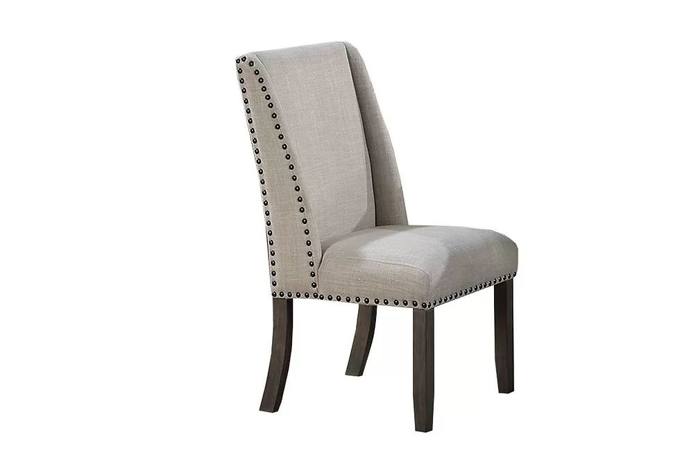 Thumbnail: Double-Pedestal 5-Piece Dining Set with Nailhead Chairs