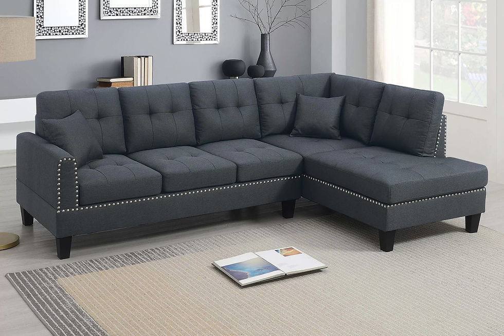 Thumbnail: Charcoal 2-Piece Sectional Set — F8370