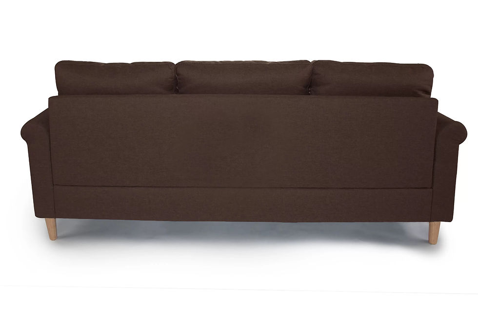 Thumbnail: Dark Coffee Reversible Sectional Set with 2 Accent Pillows — F6457