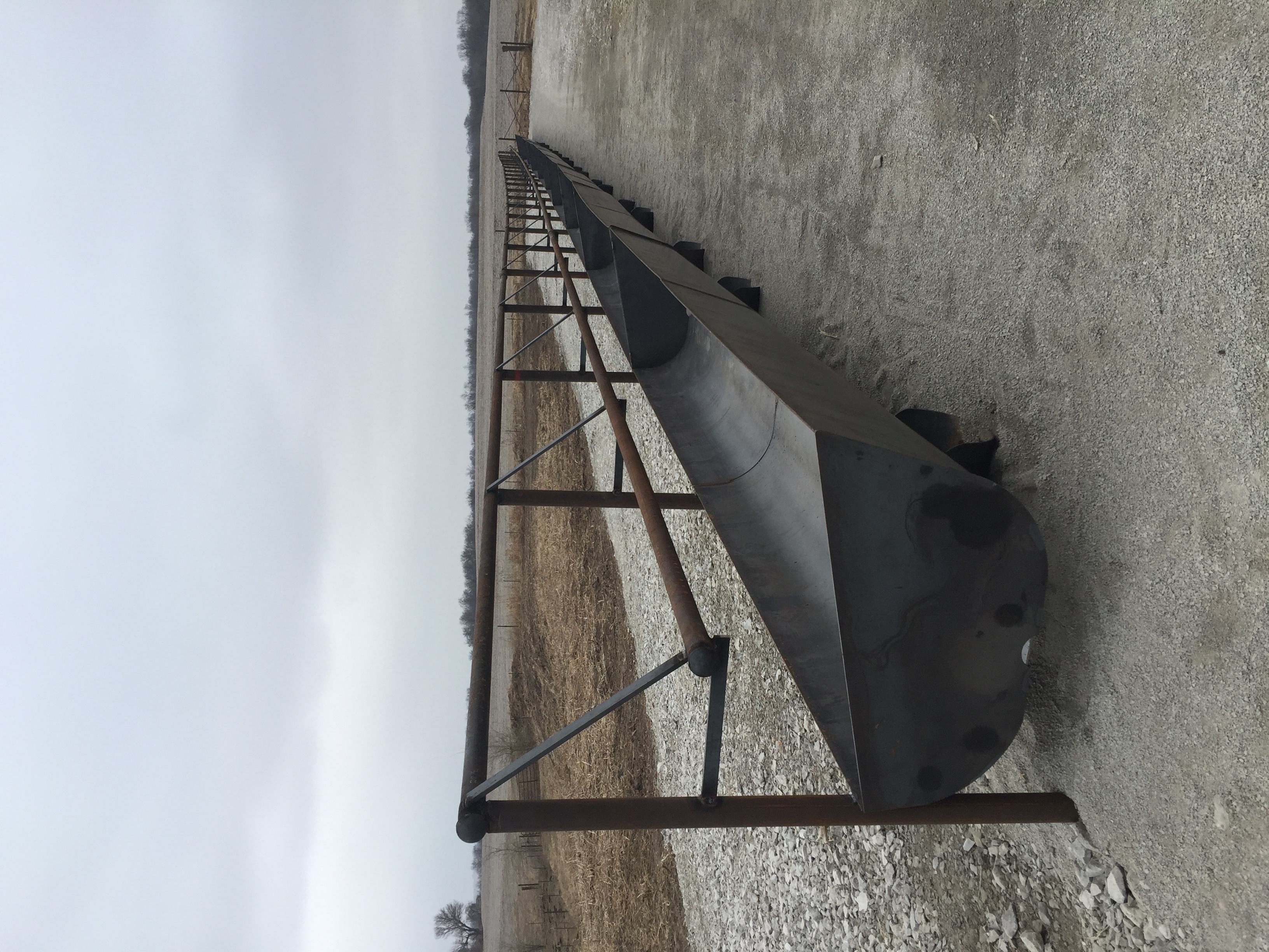 LAG Industries Rolled Steel Feed Bunks, Fenceline Feed Bunks