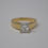Thumbnail: 14k Gold Solitaire Diamond Engagement Ring