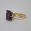 Thumbnail: 14k Gold Synthetic Color-Change Sapphire Ring