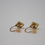 Thumbnail: 10k Gold Diamond Dangle Style Screw Back Earrings