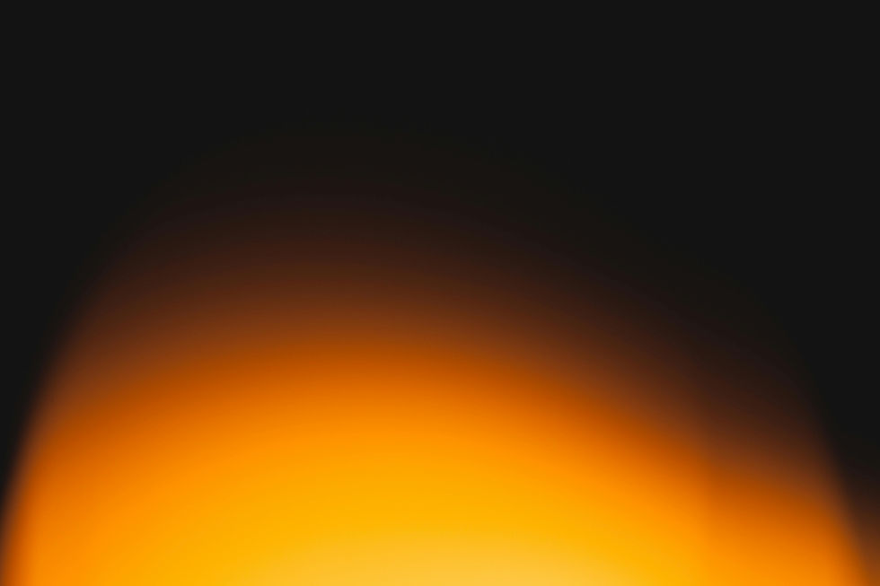 Soft orange and black abstract glow for Wisdom Infinita.