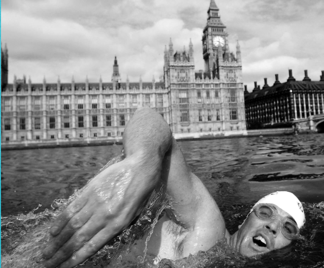 Lewis Pugh, UN Patron for Oceans, became ill a number of times when he swam the length of the Thames in 2006