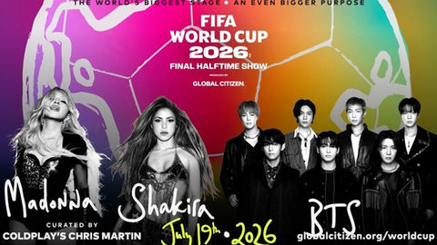 Copa do Mundo 2026 terá primeiro show de intervalo com Madonna, Shakira e BTS!