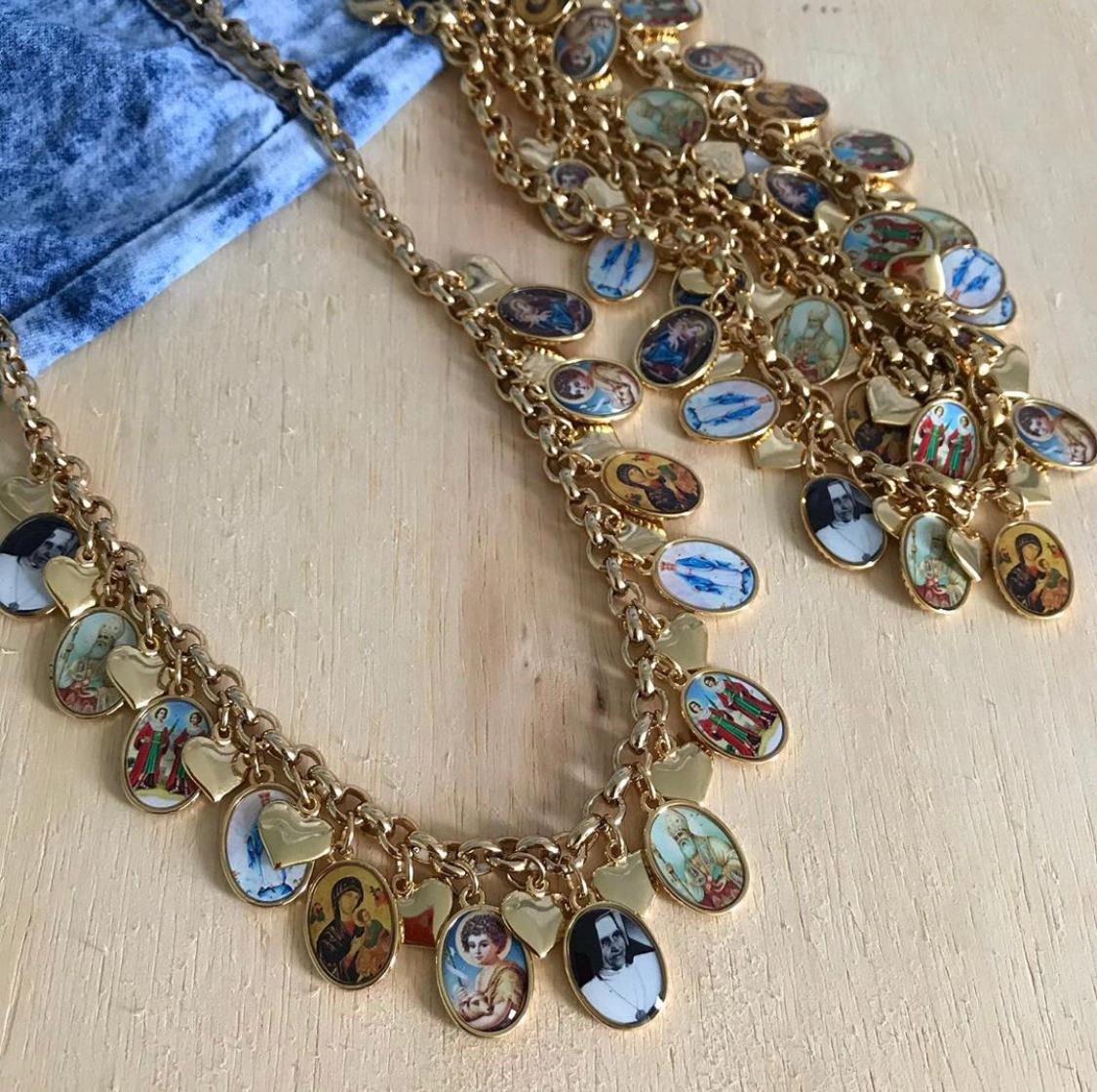 Colar Medalhas Santos