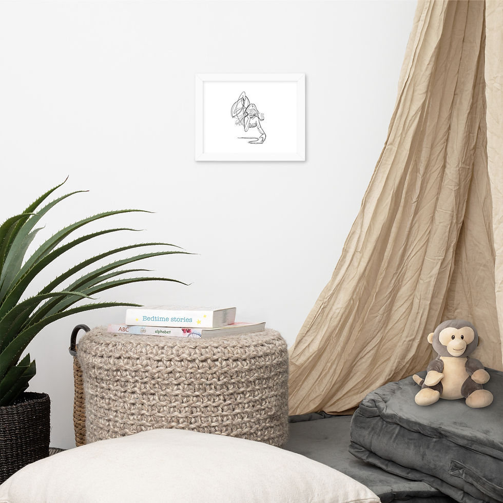 Thumbnail: Bored Mermaid Framed Print
