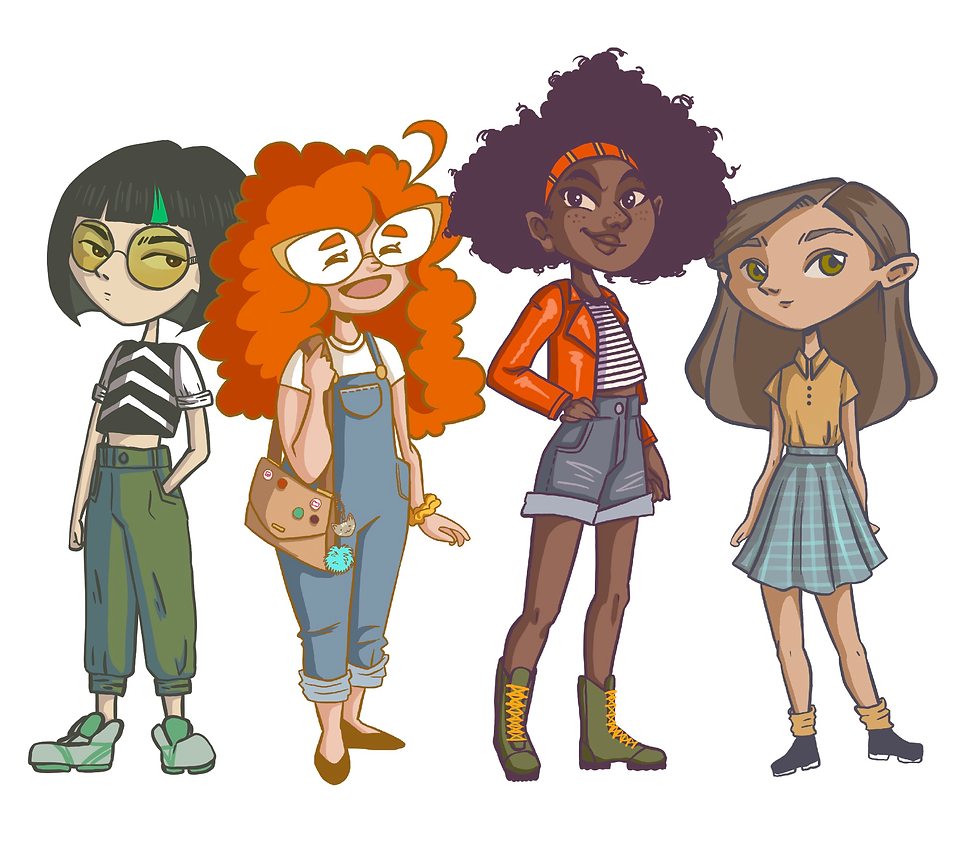 Devil Hills High Character Designs