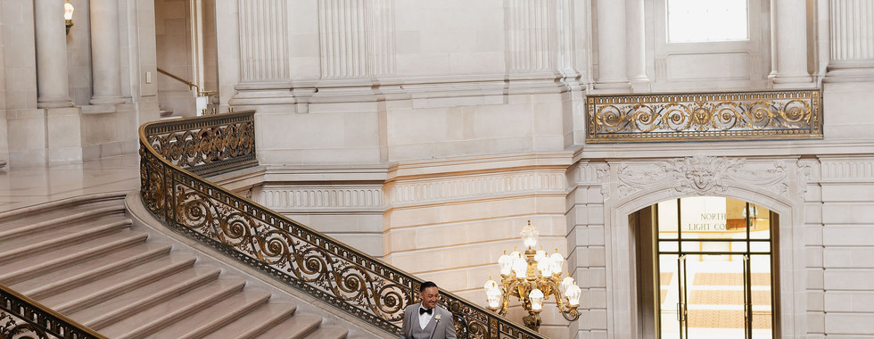 Bride and Groom in San Francisco City Hall