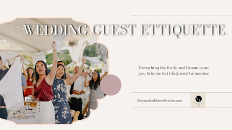 Wedding Guest Etiquette