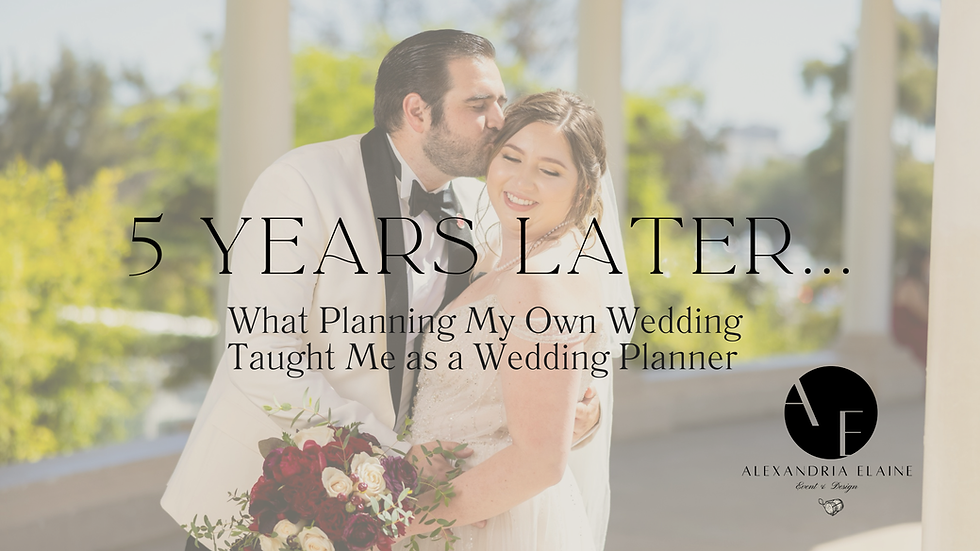 Five Years Later: What Planning My Own Wedding Taught Me as a Wedding Planner