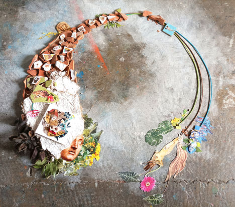 mixed media installation art