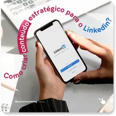 Post "Como criar conteúdo estratégico para o Linkedin?"