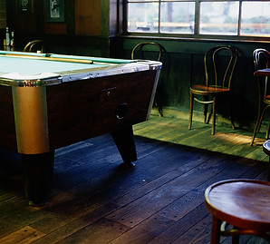 Pool Table in Bar