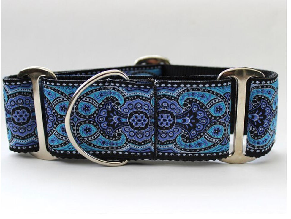 Diva Dog Martingale Wide Collars Kashmir MED ONLY