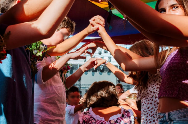 Enramá infantil Jota del Arco. Imagen cedida por el Ayuntamiento de Pinofranqueado