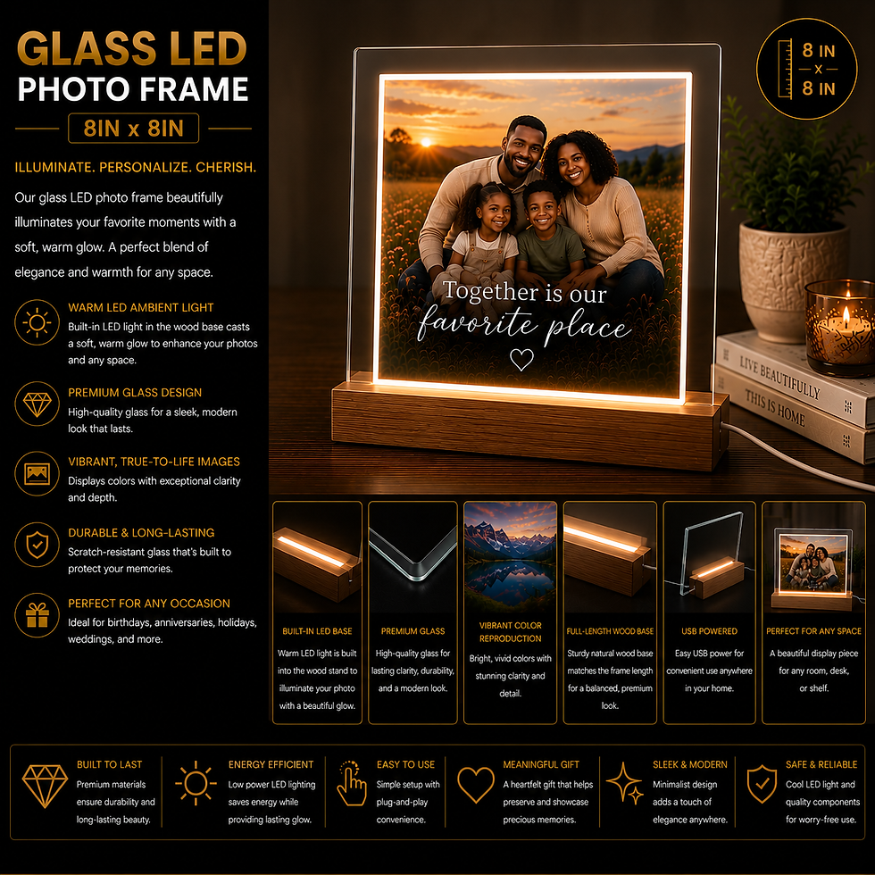 Thumbnail: Glass LED Photo Frame