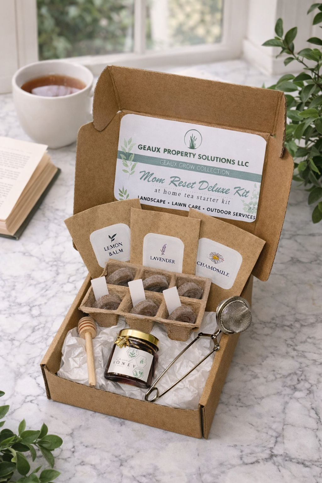 Mom Reset Deluxe Kit -At Home Tea Starter Kit