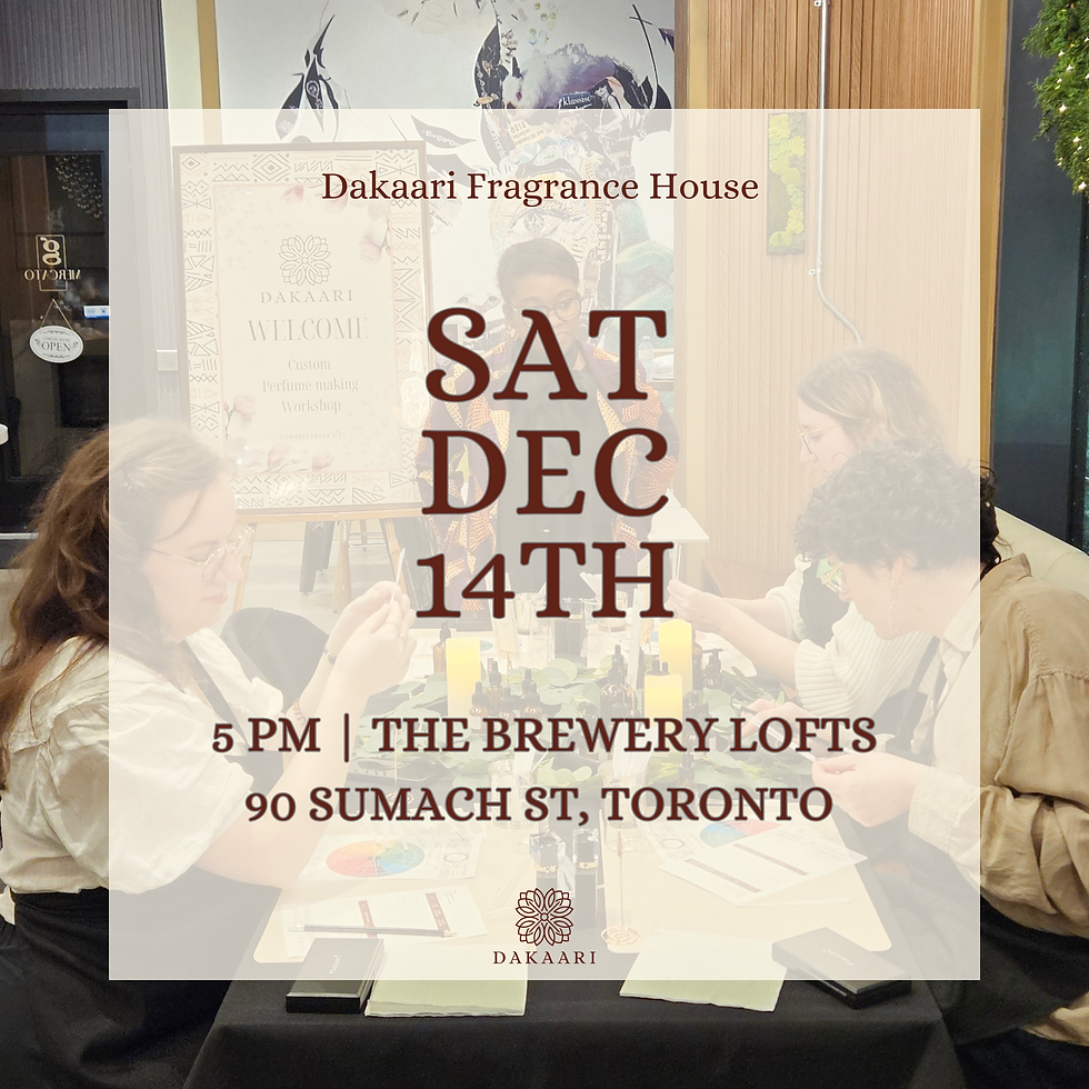 DECEMBER PERFUME-MAKING WORKSHOP SERIES | DEC 14