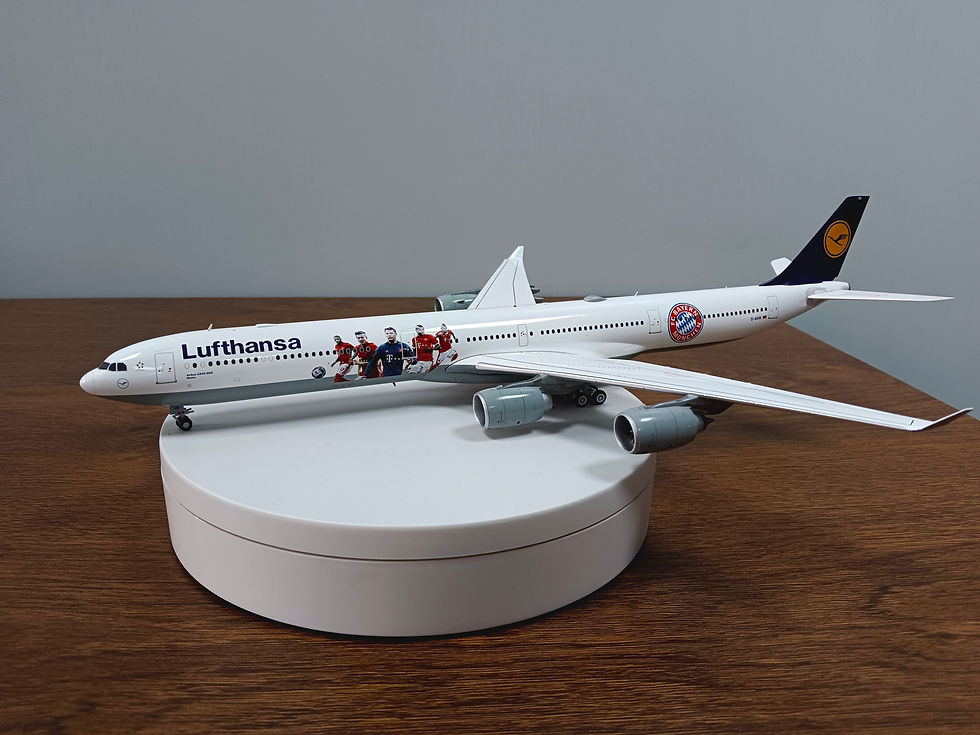 Thumbnail: Lufthansa A340-600 D-AIHK "FC Bayern München" special colours "Flaps Down" L2281