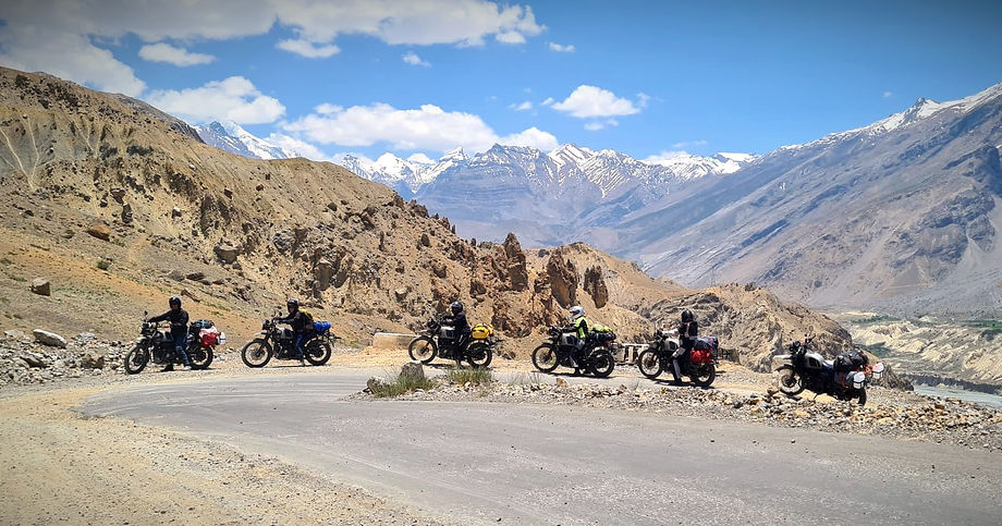 Dhankar in Spiti on a BIKE 'N SOUL adventure tour