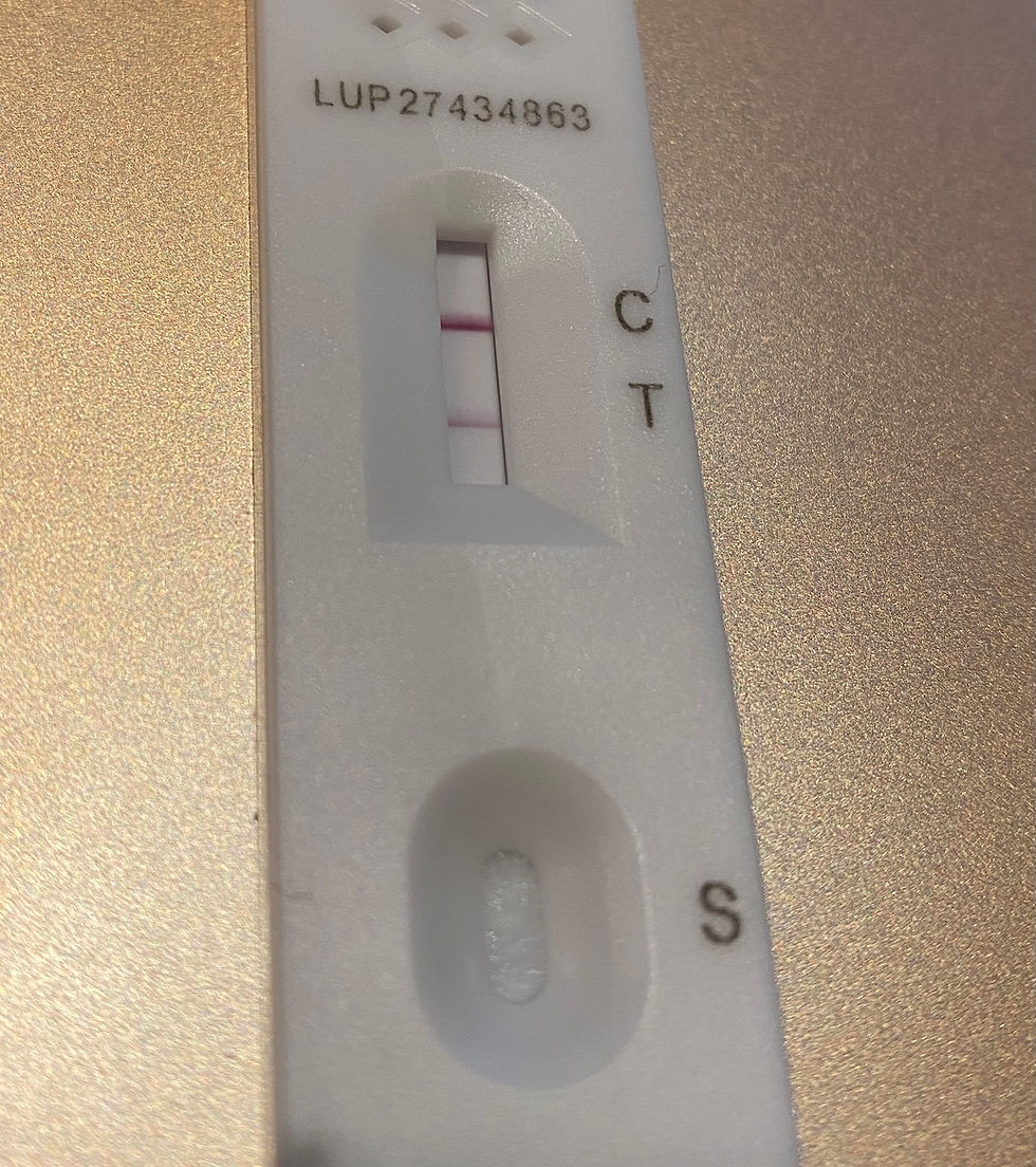 A positive covid 19 lateral flow test