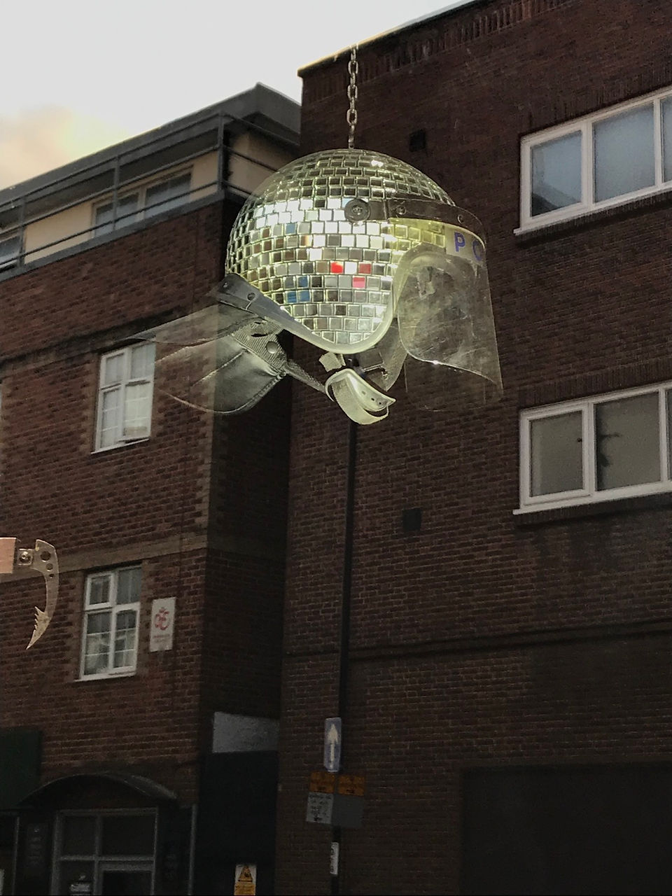 Banksy Mirrorball riot police helmet Street Art Photograph by Empowerment Photographer HeardinLondon