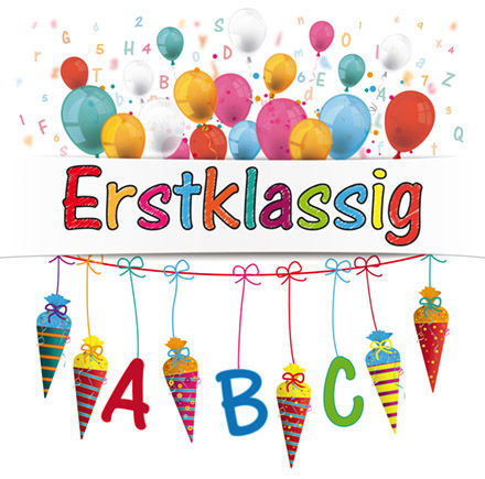 Schulanfang Design Erstklassig