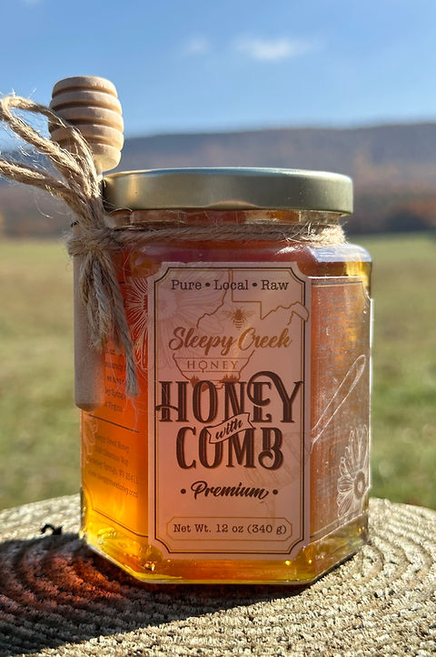 Honey with Comb 12 oz. | Sleepy Creek Honey