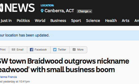 ABC News Online - Our town is booming with new ideas and creative people