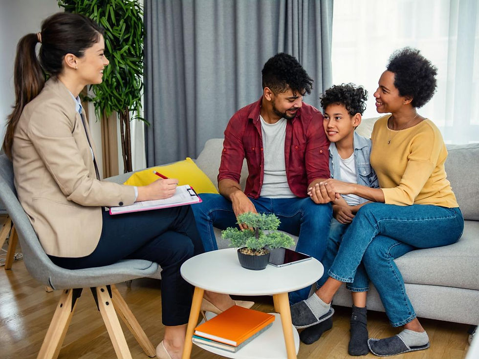 family feeling supported after counseling services