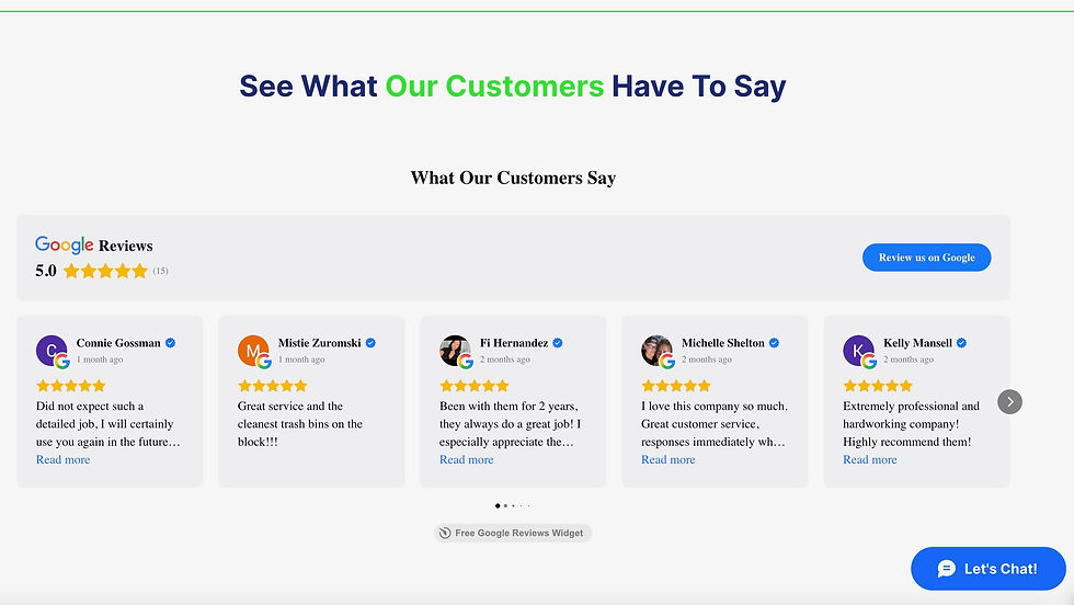 Customer reviews helping improve local search visibility and Google rankings for small businesses