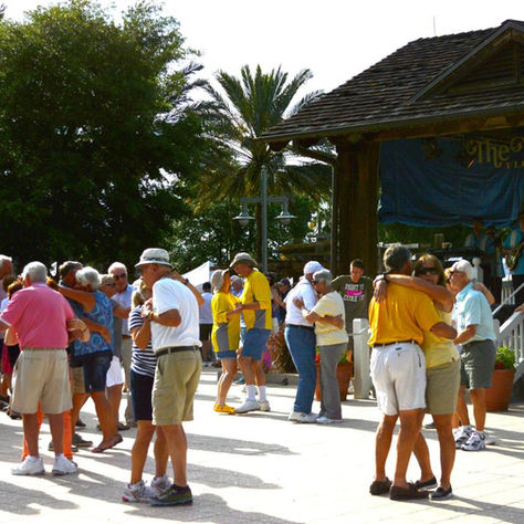 Residents enjoying social activities and events in a Florida 55 plus community