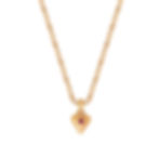 Collier en plaqué or et grenat. Les Merveilleuses