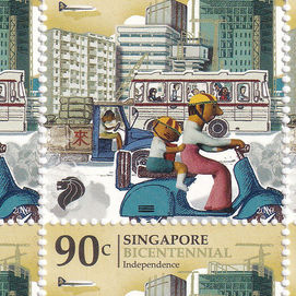 Singapore Bicentennial Stamps
