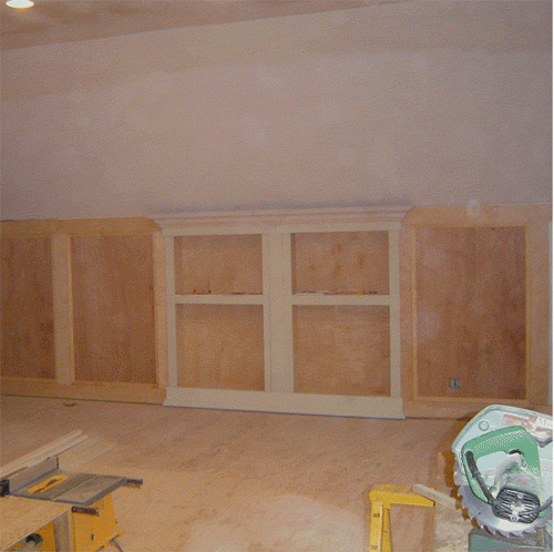 Hidden door bookcase and panels