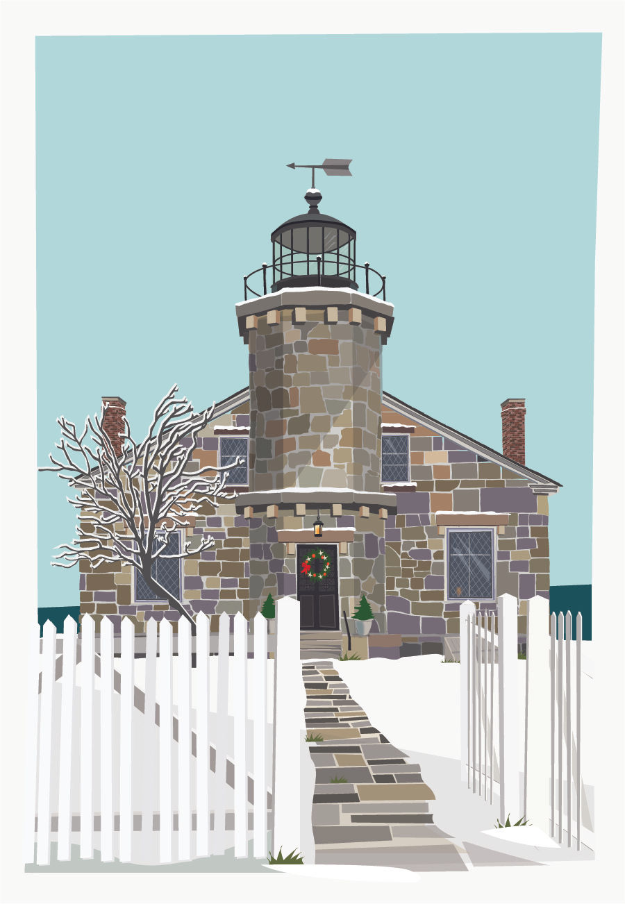 Thumbnail: Festive Bascule Bridge Notecards