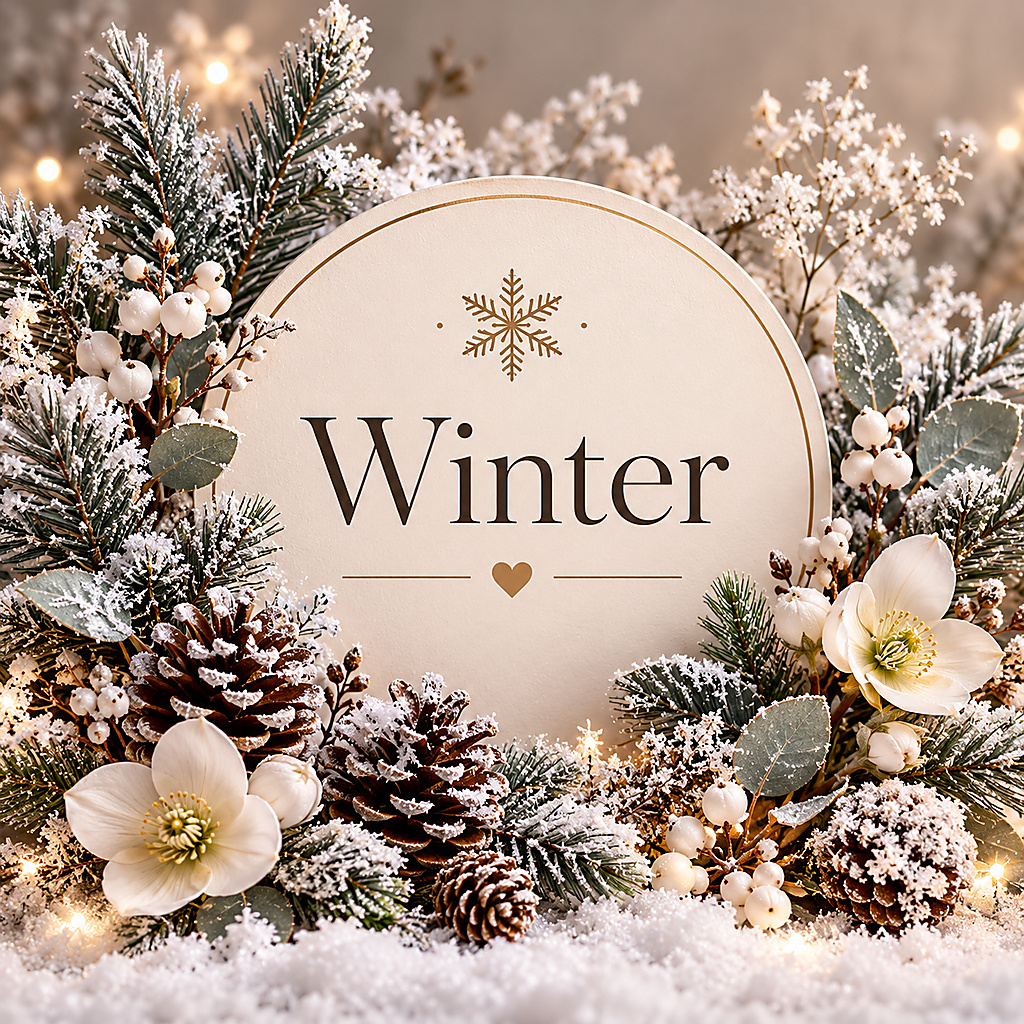 Bloemcreatie uit collectie Winter