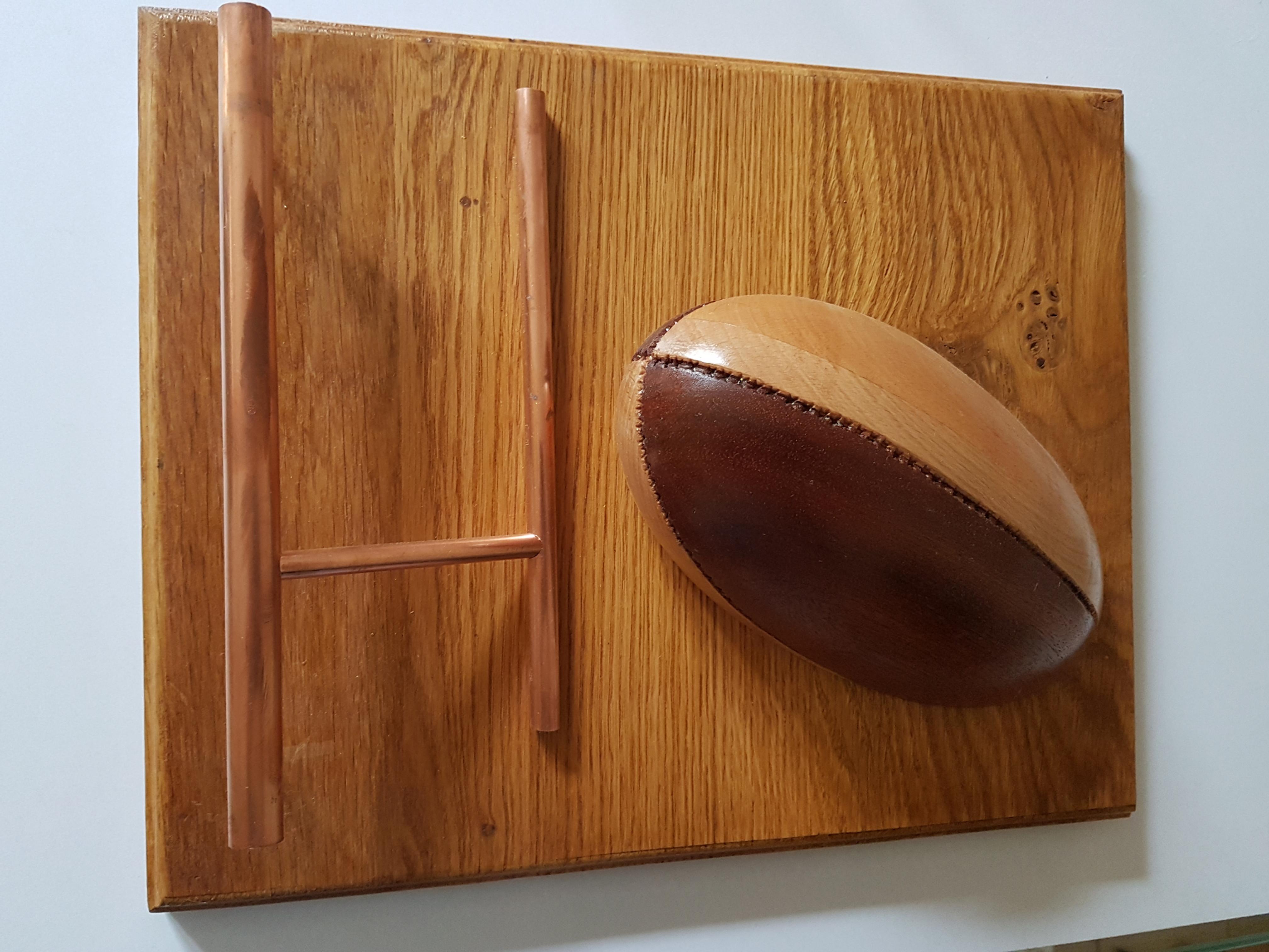 Ballon de Rugby à accrocher avec poteaux