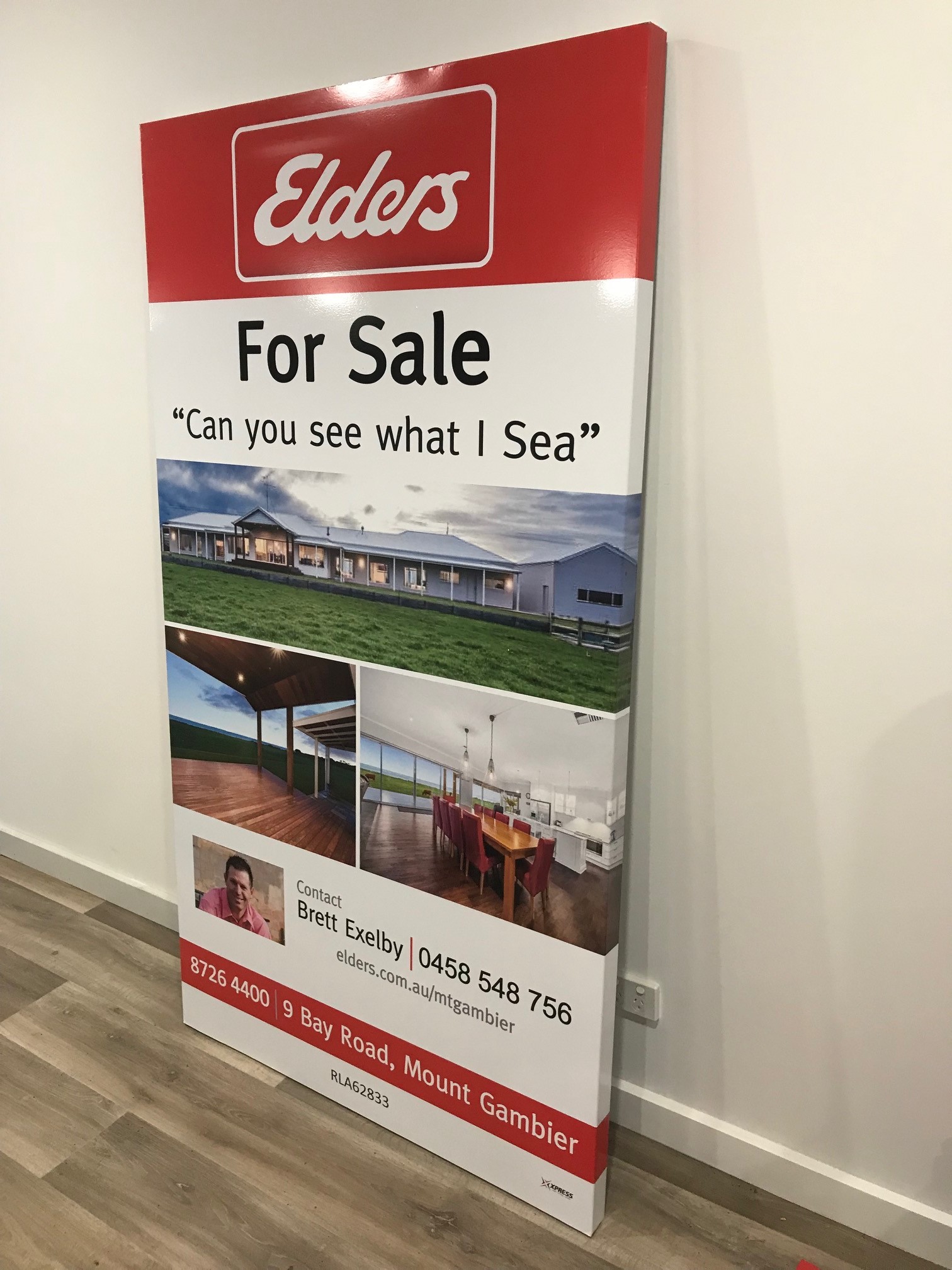 Elders Real Estate Wrap around sign