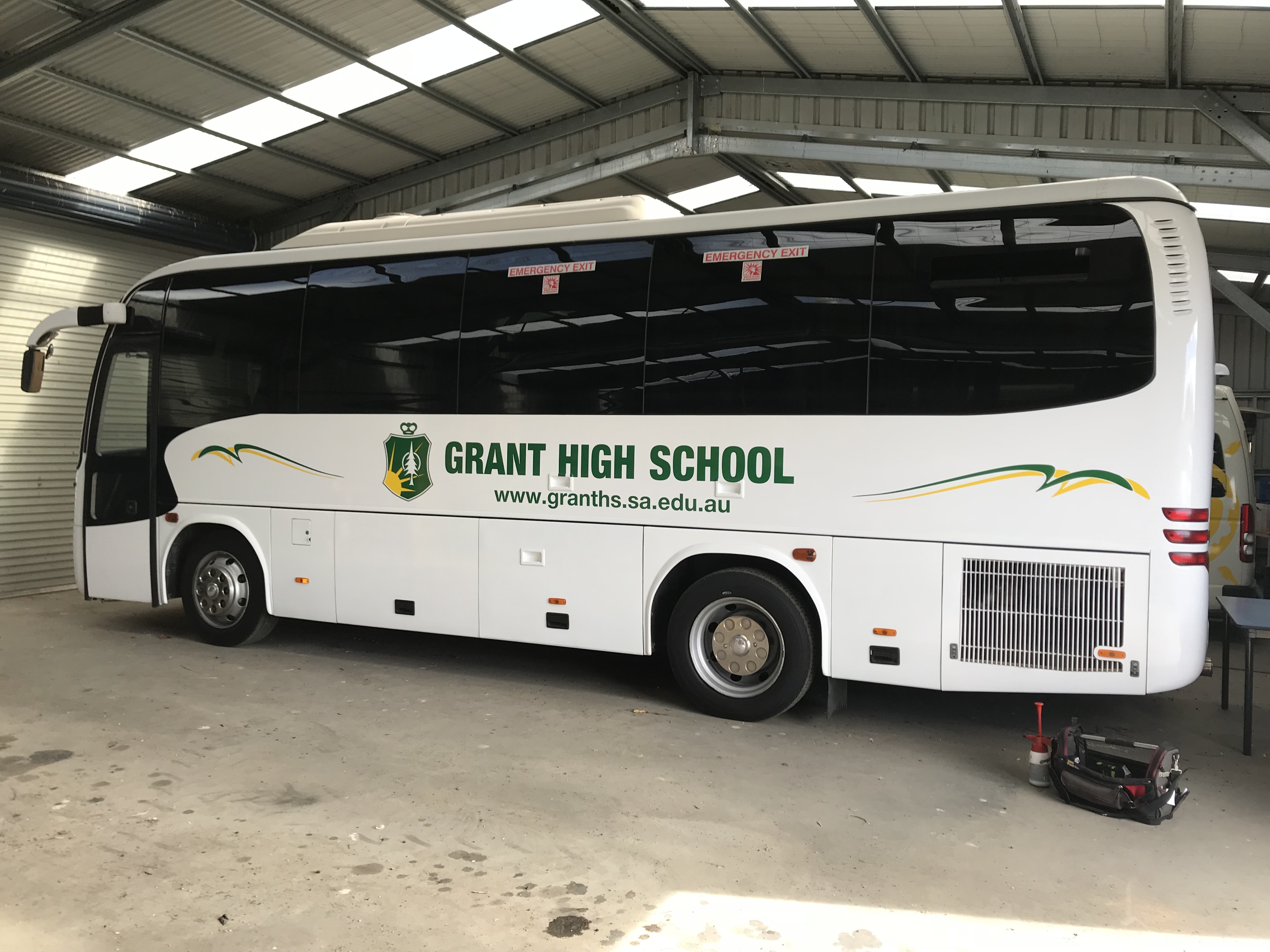 Grant High School Bus Side