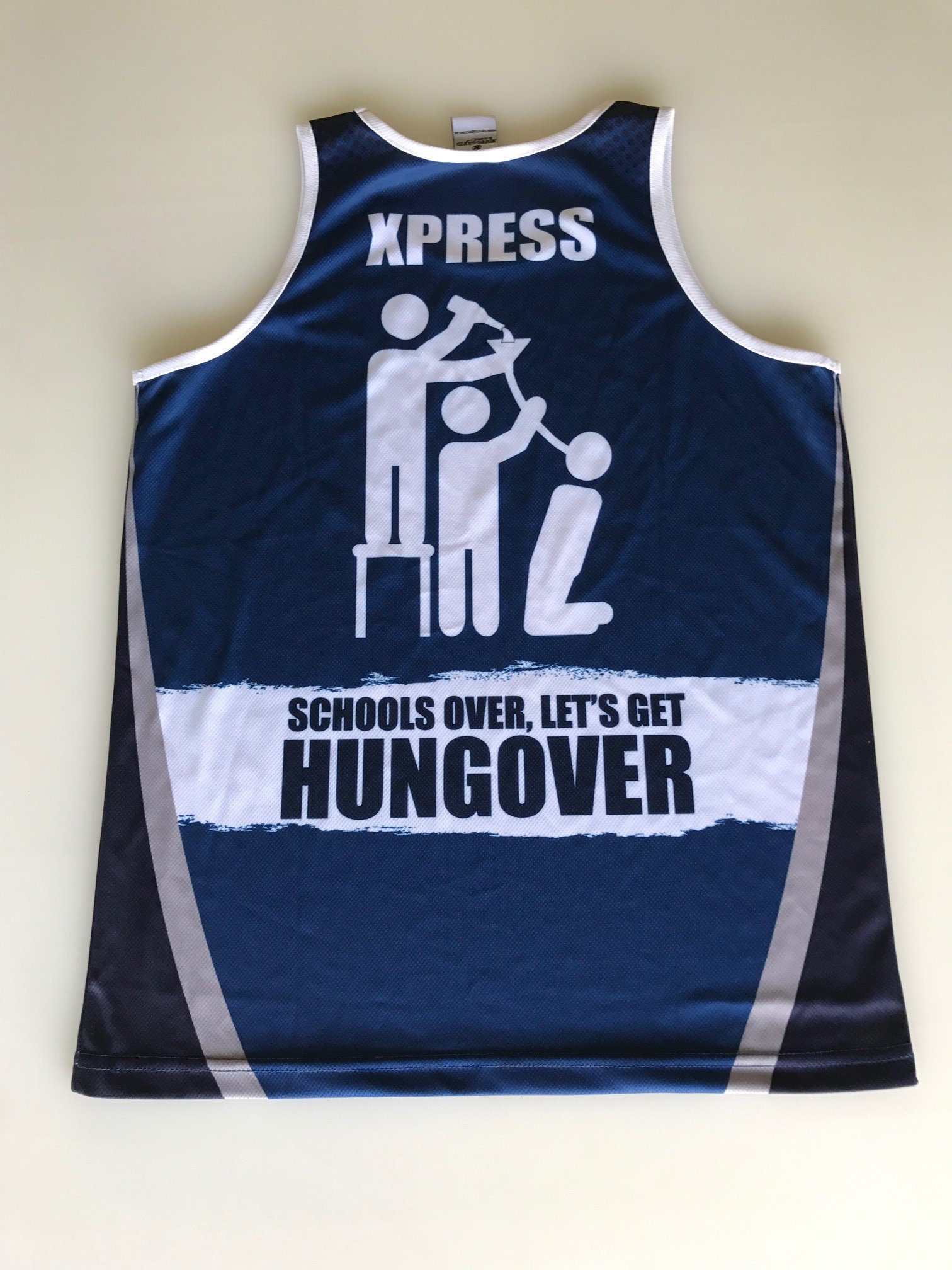 enison Schoolies Singlet Rear