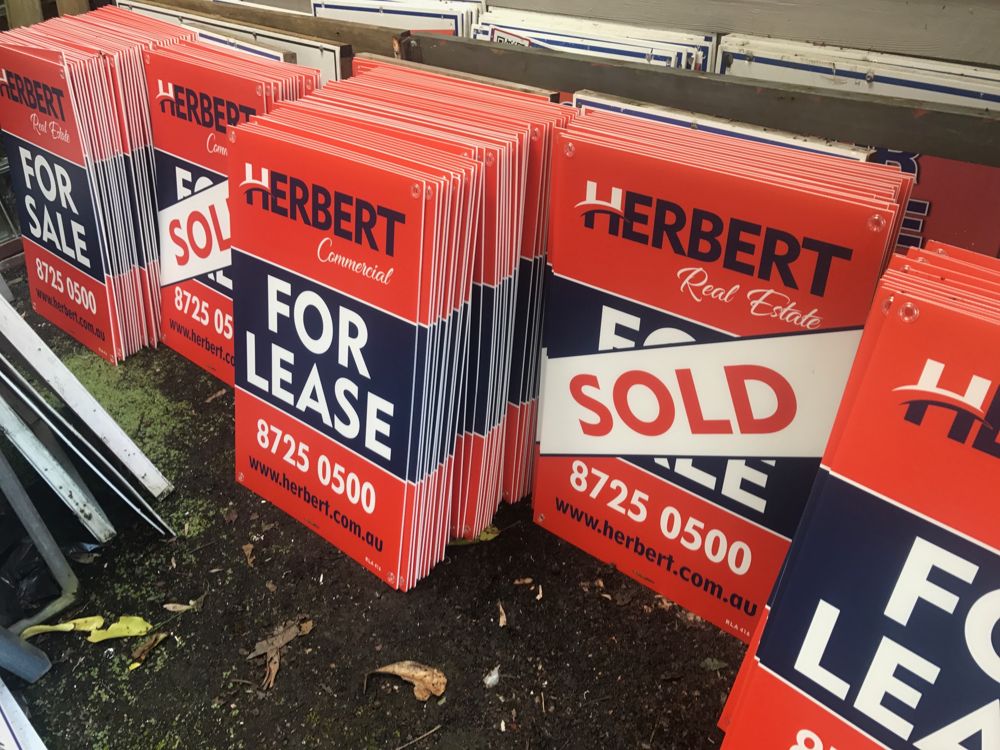Herbert Real Estate Corflute Signs