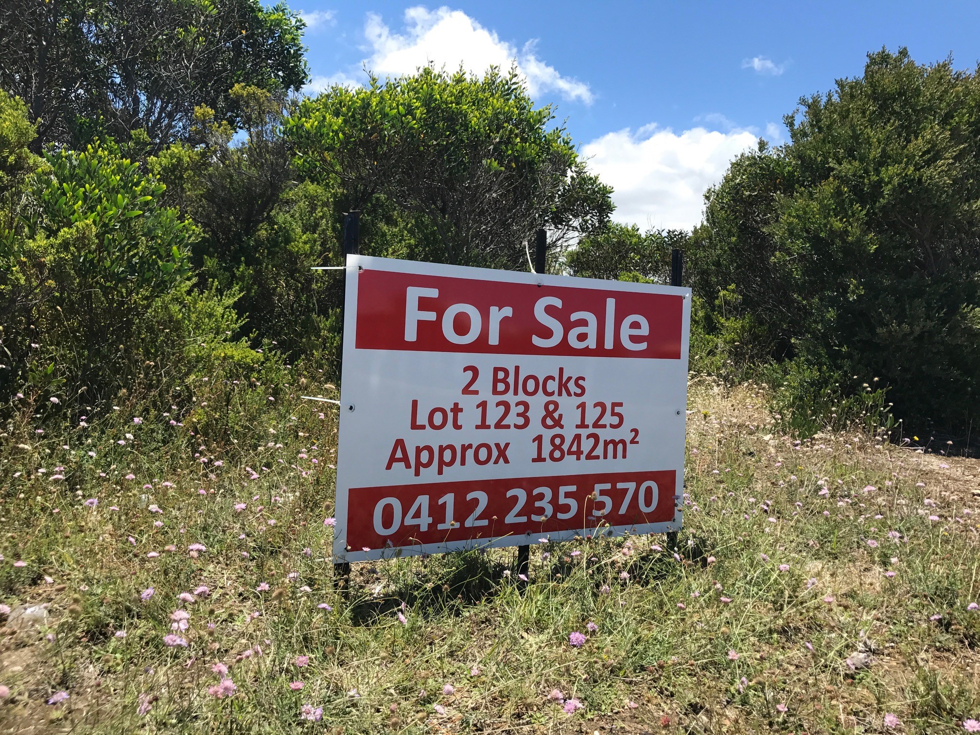 Corflute For Sale Sign