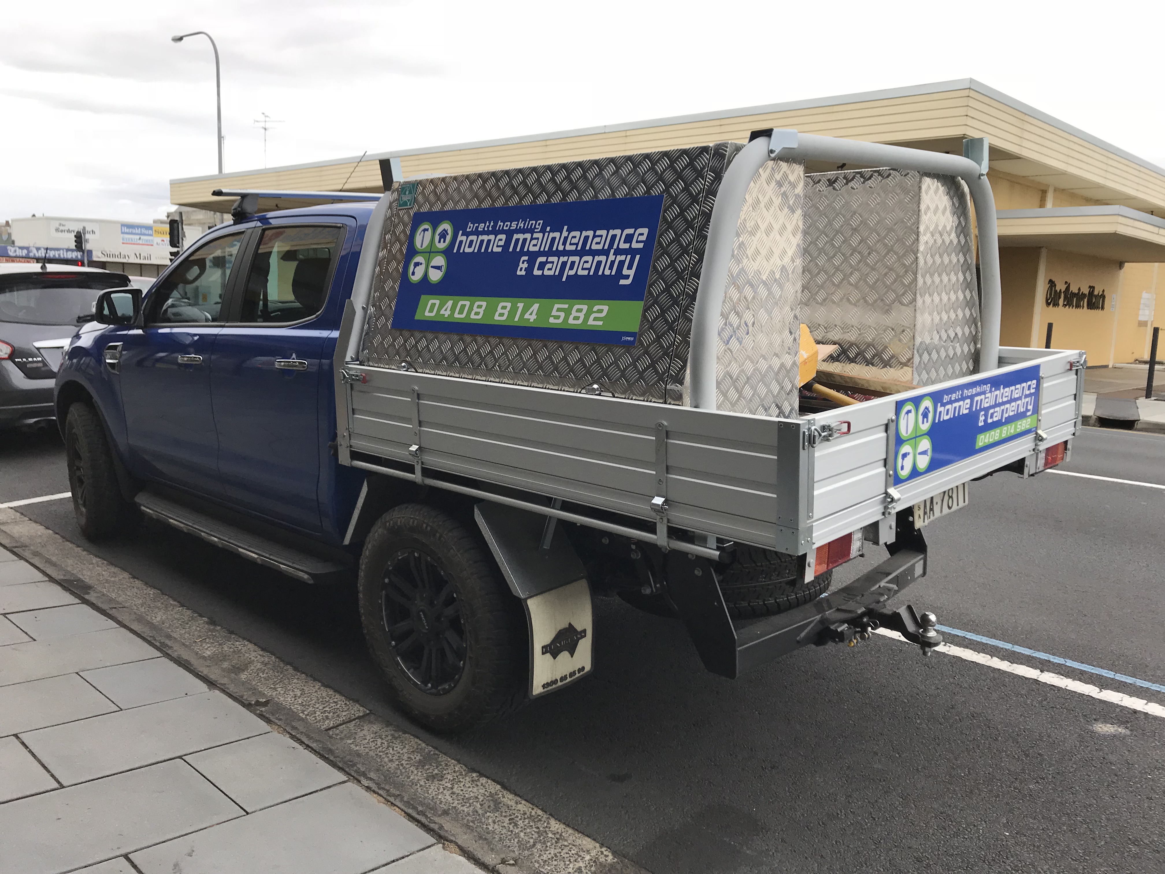 Brett Hosking Maintenance Ute Signage