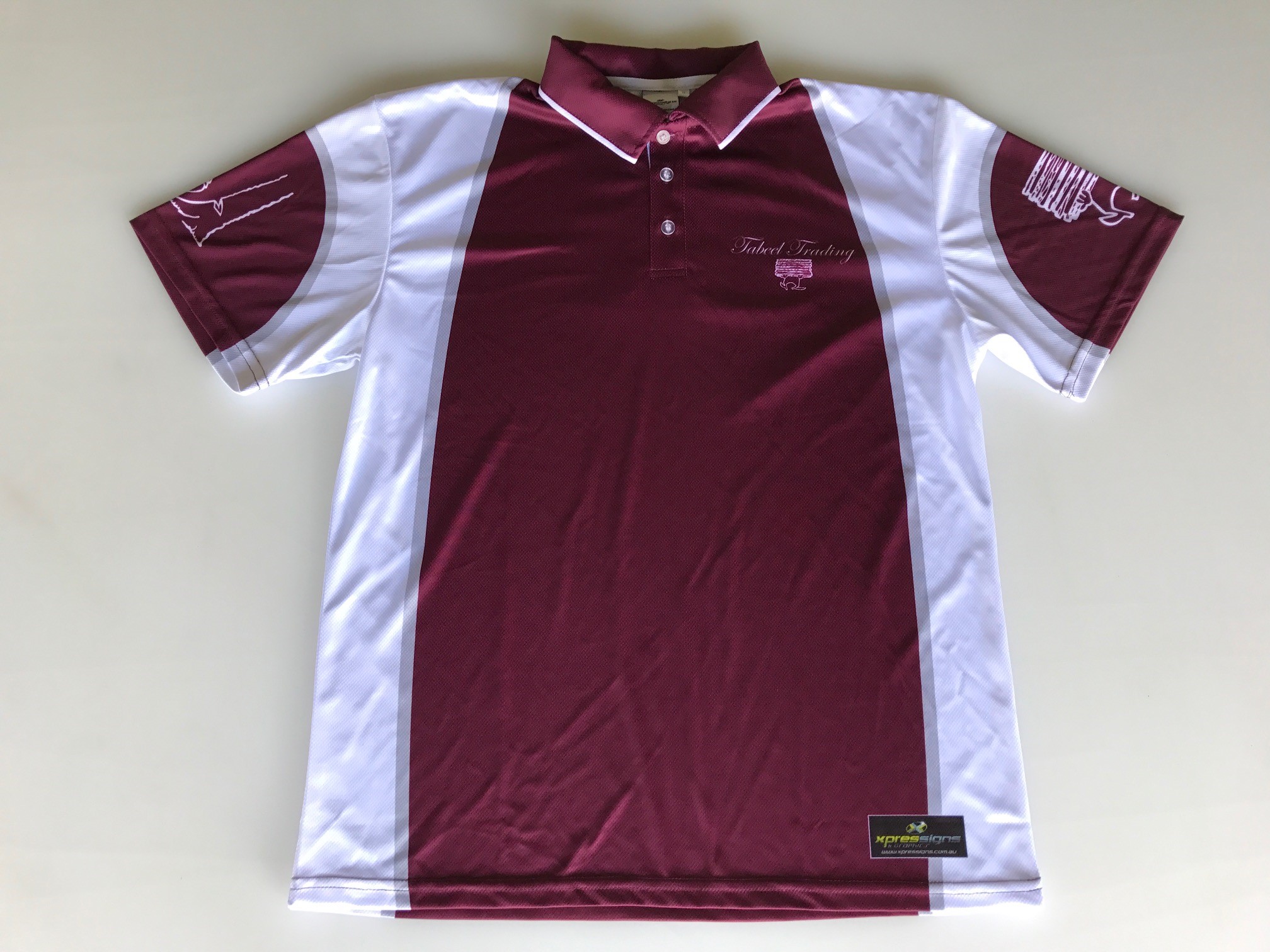 Tabeel Trading Maroon Polo