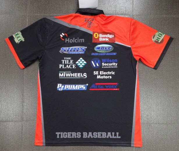 Tigers Baseball Polo Rear